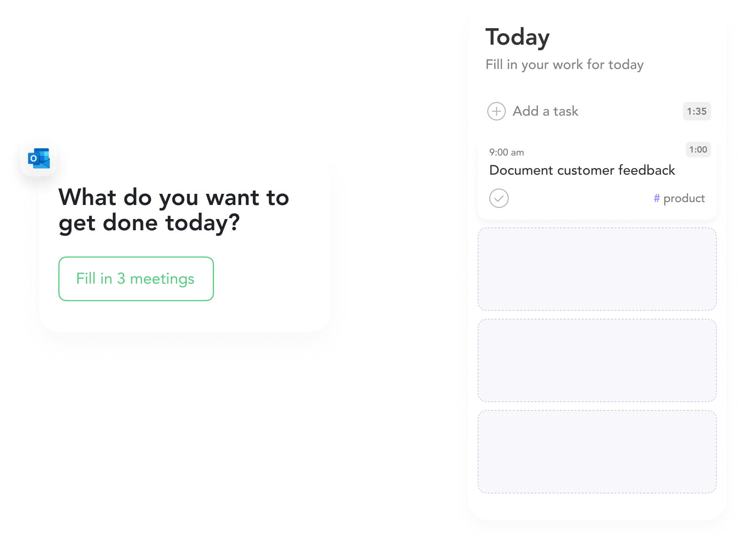 Timebox tasks from integration
