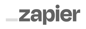 Zapier company logo in gray text with an underscore character before the name.