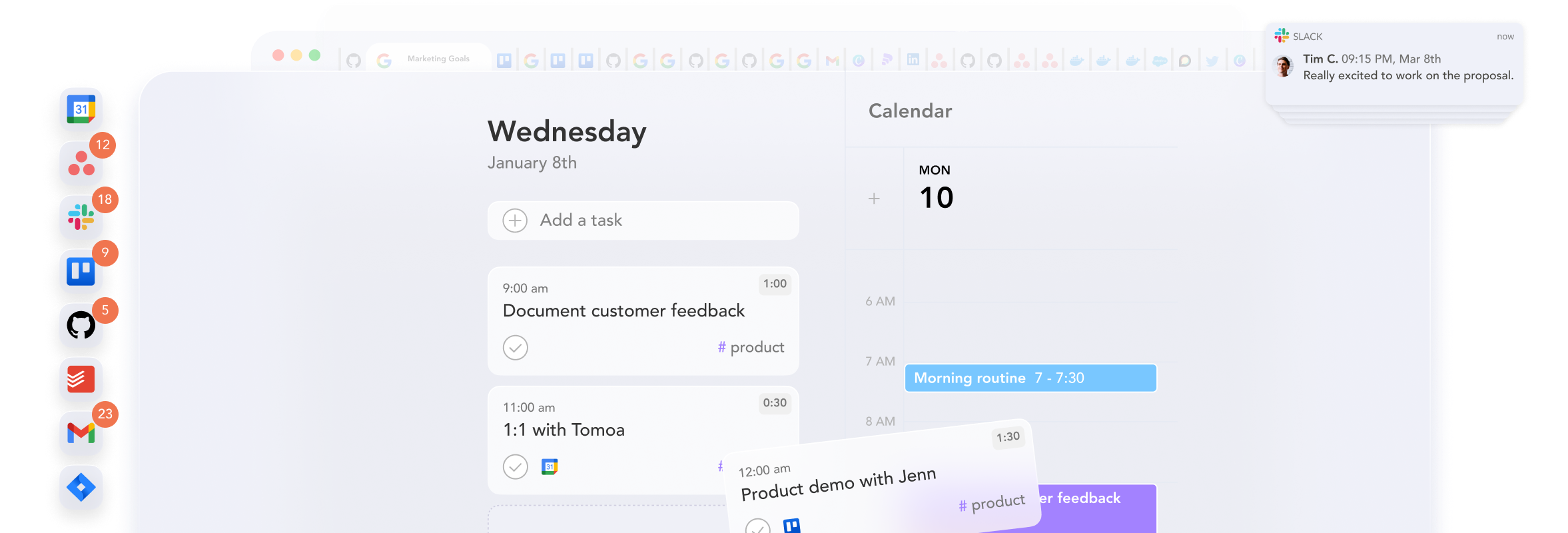 Sunsama app manager view