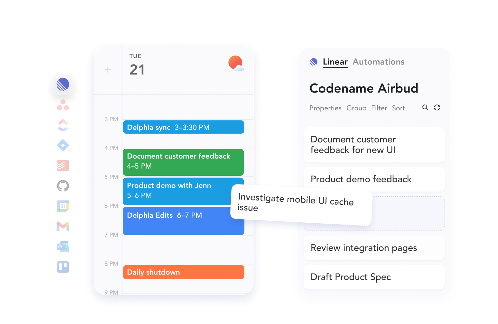 Timebox tasks from integration