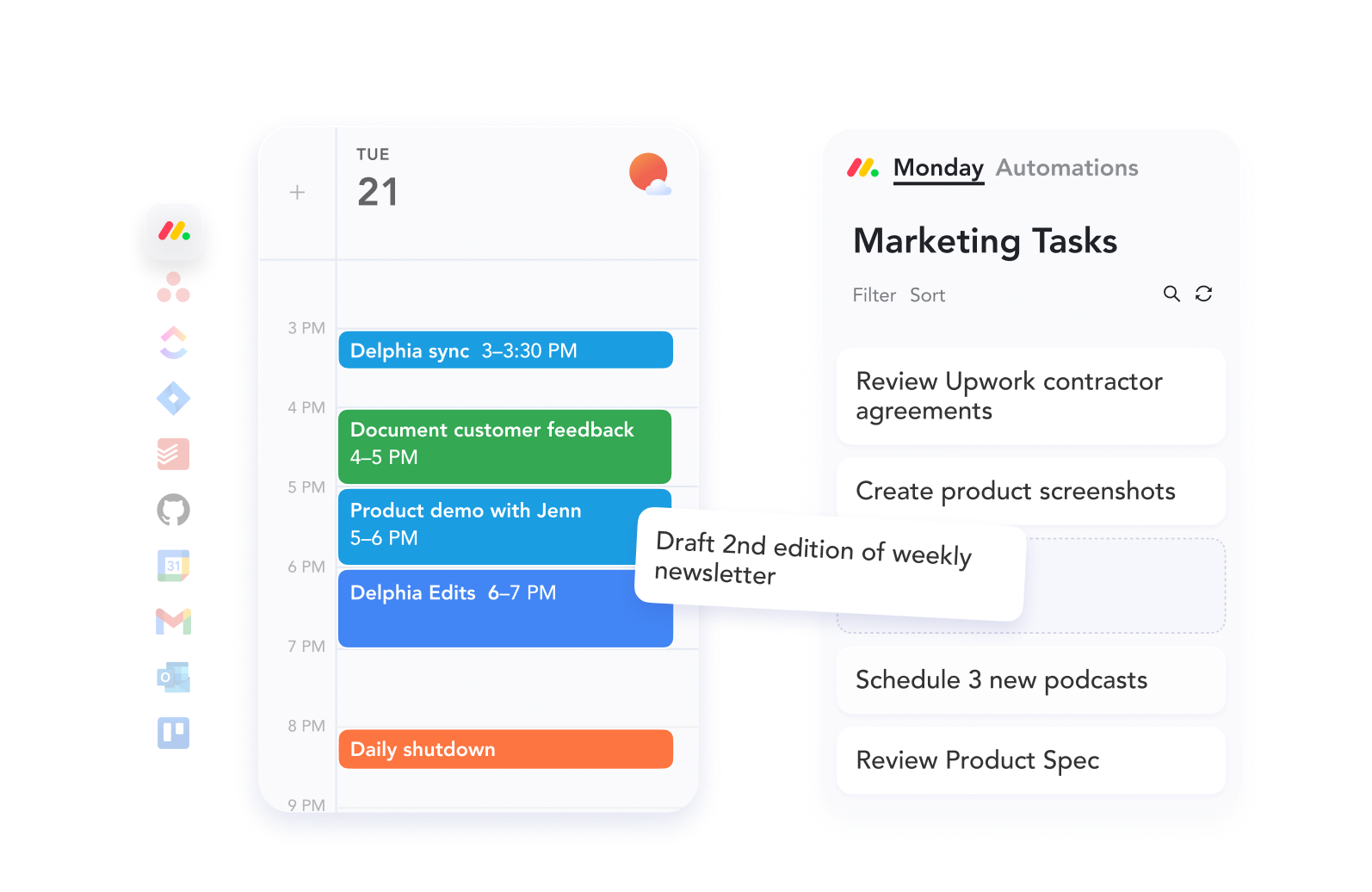 Timebox tasks from integration