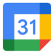 Google Calendar app icon featuring the number 31 on a white calendar page with Google colors.